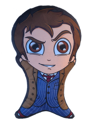 Doctor Who, 10th Doctor, David Tennant, Doctor Who Pillow, 10th Doctor Pillow, Doctor Who Palo, Dr Who