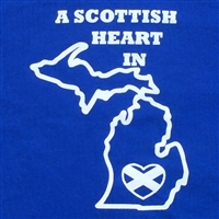 T-Shirt - A Scottish Heart in Michigan
