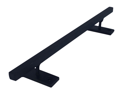 Straight Powder Coated Square Steel Rail - Black