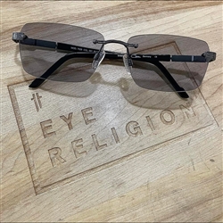 Cazal 7029 Custom Titanium Sunglasses w/ Light Grey lenses
