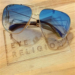 Givenchy 7129 Sunglasses w/ Custom Light Blue Gradient Lenses