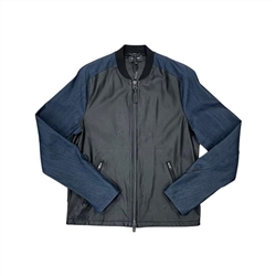 Mackage Leather Denim Combo Jacket