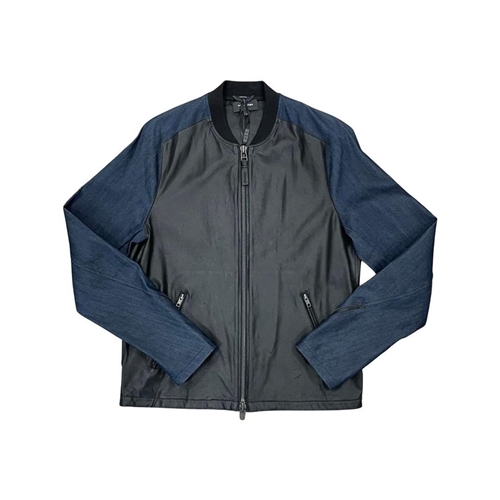 Mackage Leather Denim Combo Jacket