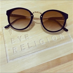 RetroSuperFuture Panama Black Custom Sunglasses w/ Saint-Denis Flash Lenses