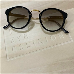 RetroSuperFuture Panama Black Custom Sunglasses w/ Sainte-Catherine Flash Lenses