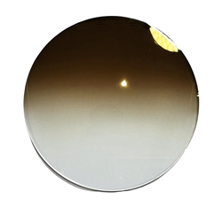 Spadina : Brown Gradient Gold Flash MR-8 Polyurethane Rimless Lenses