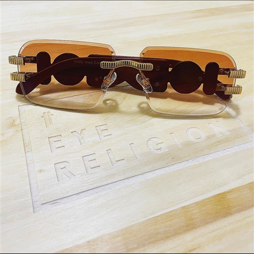 VWC VINTAGE WOOD COLLECTION COLLECTOR WOOD 24KT SUNGLASSES