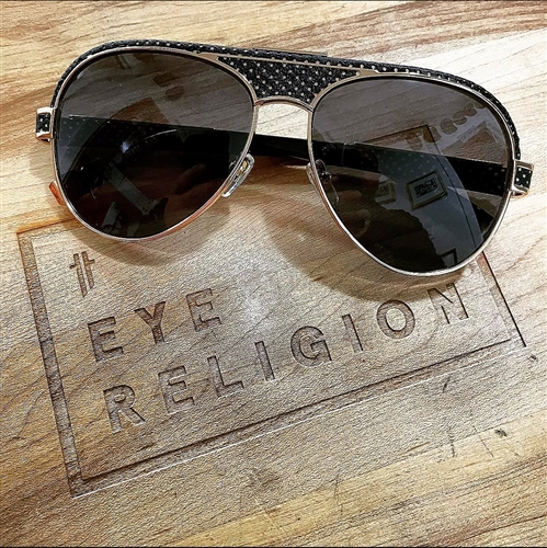 Zilli 65047 24kt Titanium Leather Sunglasses