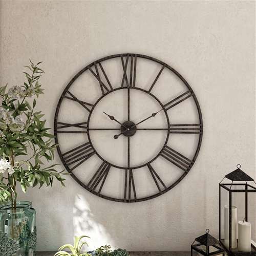 5155 - Solange Round Metal Wall Clock