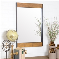 5544 - Cliveden Wood & Metal Wall Mirror