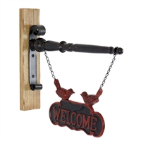 5667 - Fen Iron & Wood Welcome Sign