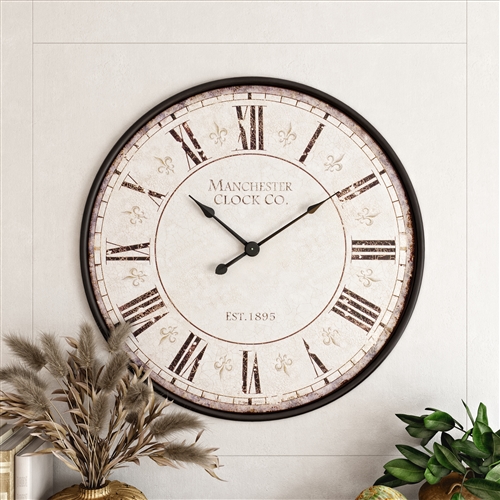 5858 - Valerie Large Round Wall Clock