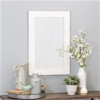 6091 - Morris Wall Mirror - White 30 x 20