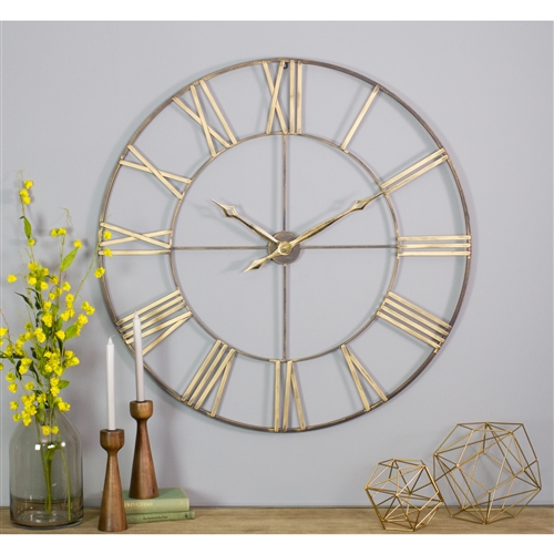 6671 - Bedford Round Metal Wall Clock