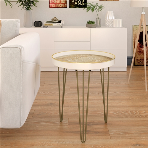 6893 - Tenika Metal Accent Table