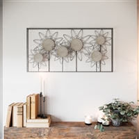 6992 - Whitney Metal Flower Wall Decor