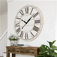 7005 - Renata Oversize Shiplap Wall Clock