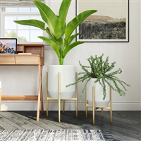 7142 - Nori Mid Century Modern Planters (Set of 2)