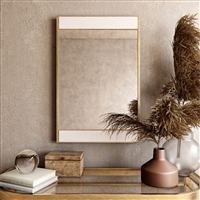 7678 - Lina Modern Wall Mirror Gold with Marble