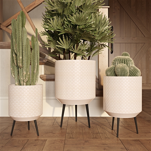 8026 - Avery Modern Planters (Set of 3)