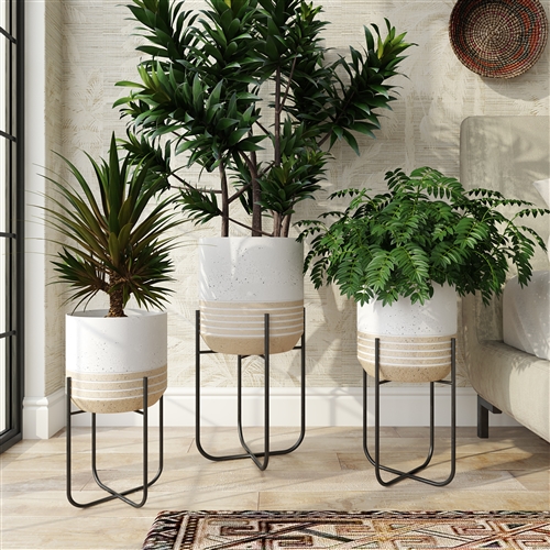 8057 - Bodhi Modern Planters (Set of 3)