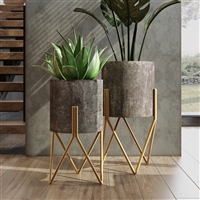 8156 - Jarvis Mid Century Modern Planters (Set of 2)