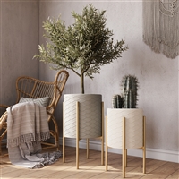 8163 - Chloe Modern Planters (Set of 2)