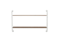 8730 - Emery Wall Shelf - 2 Shelf 38" White