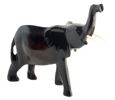 Elephant Ebony Wood Animal - CAAN1001