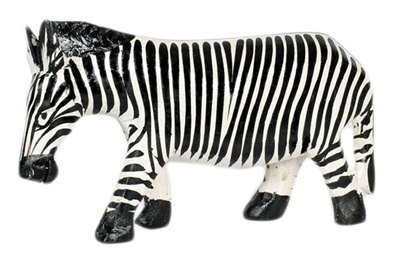 Zebra Jakaranda Wood Animal - CAAN1018
