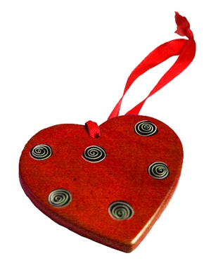 Heart Soapstone Ornament - CHOR1017