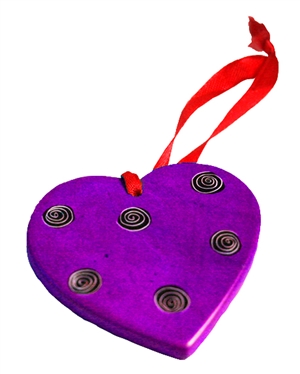 Heart Soapstone Ornament - CHOR1022
