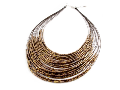 Oval Beads Necklace - JENE1891