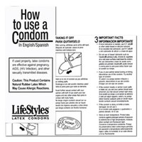 How to Use a Condom Leaflet 500ct