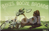 Bikes Booze Broads Poster Print