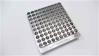 100-Hole 40S&W Chamber Checker Cartridge Case Gauge