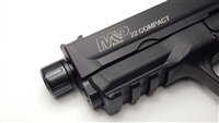 S&W M&P Compact | M&P thread adapter | M&P22 1/2x28 Thread Adapter with Fluted Thread Protector | 22lrupgrades | M&P Compact | suppressed | suppressor host | the best