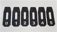 Magpul P-Mag Magazine Grip Tape Decals Numbered 0-11