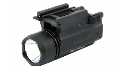 180 lumen cree led rail mounted flashlight weapon light tactical low cost bright defensive rifle pistol