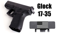 American Flag Laser Engraved TacRack Back Plate for all Glock Pistols, All Caliber and All Sizes except G42 and G43