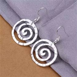 Silver earrings