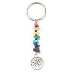 Chakra bead keychain