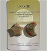 Moon and star shaped healing stones/pocket stones with card UNAKITE