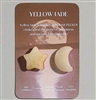 Moon and star shaped healing stones/pocket stones with card YELLOW JADE