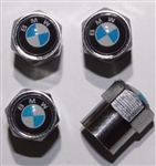 Set of 4 standard size tire valve covers - BMW