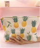 Large oversized makeup bag - pineapples