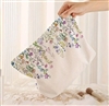 Large oversized makeup bag - purple flowers