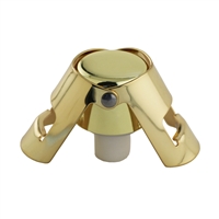 Quick Seal Plated Champagne Stopper, Gold, Bulk