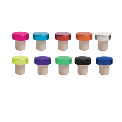 Aluminum Stopper, Asst Colors, Bulk