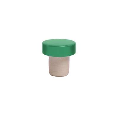 Aluminum Stopper, Spring Green, Bulk